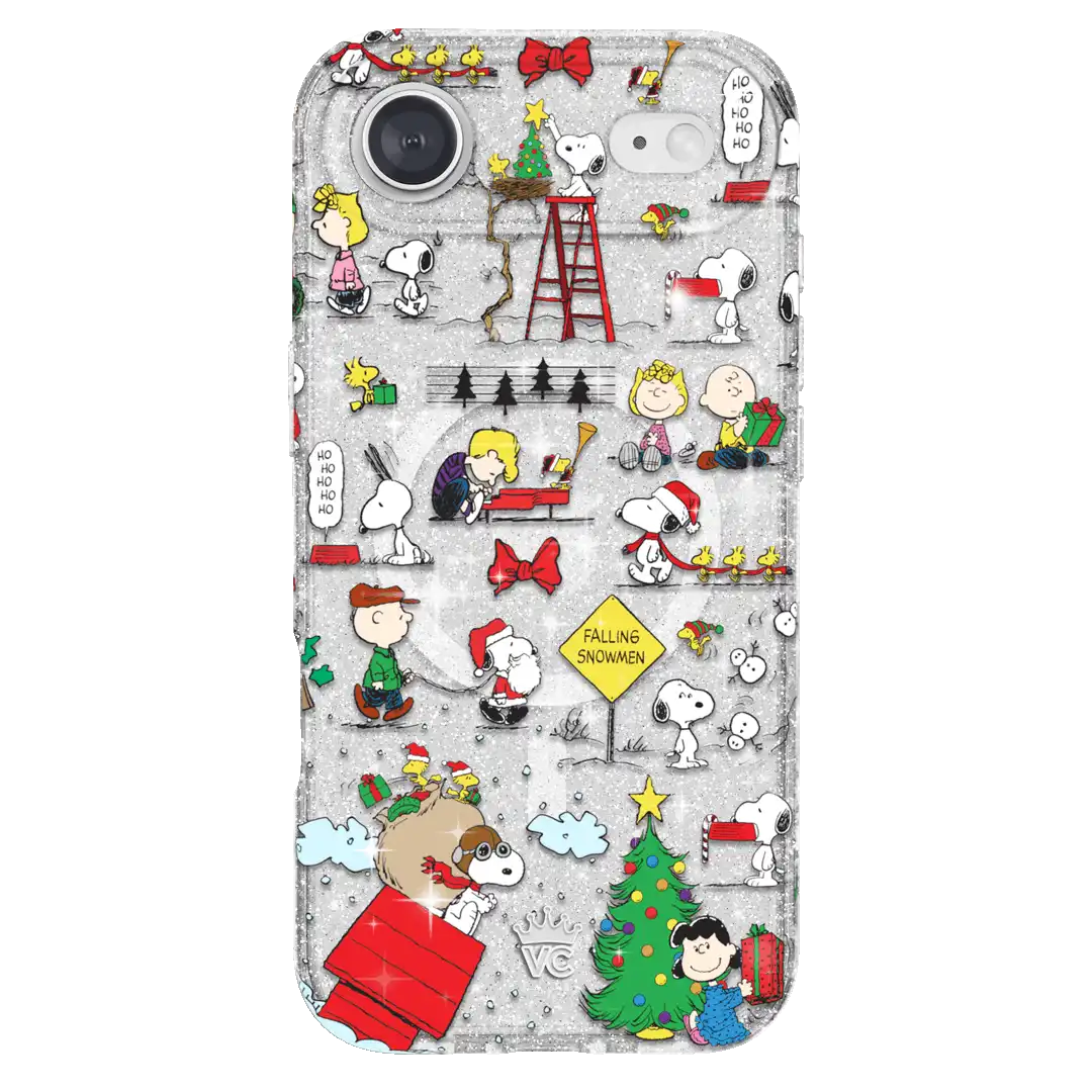 Snoopy Christmas Glitter iPhone Case