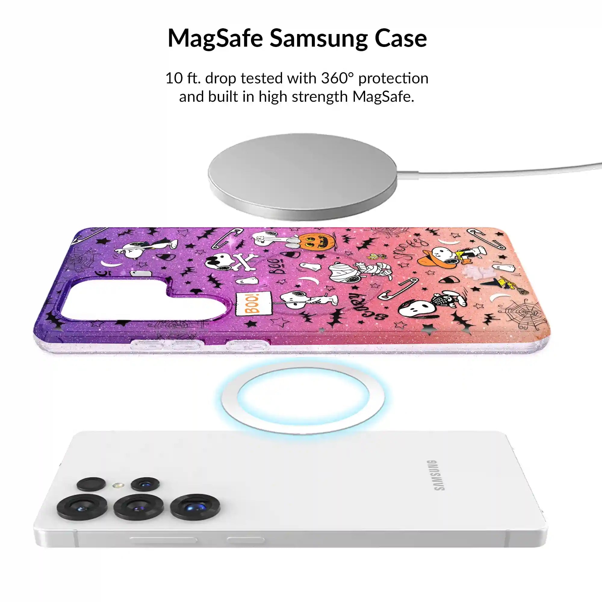Snoopy Spooky Glitter Samsung Bundle Set