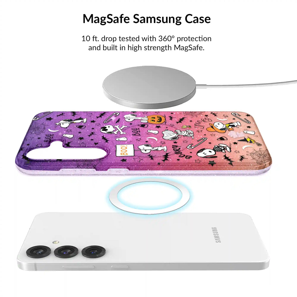 Snoopy Spooky Glitter Samsung Bundle Set