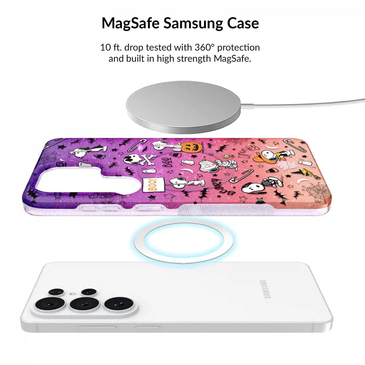 Snoopy Spooky Glitter Samsung Bundle Set