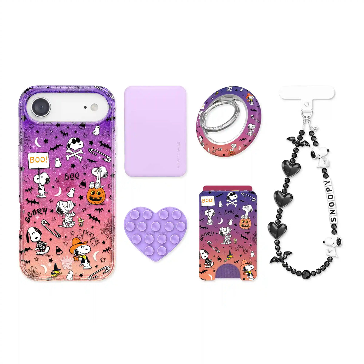 Snoopy Spooky Glitter iPhone Bundle Set