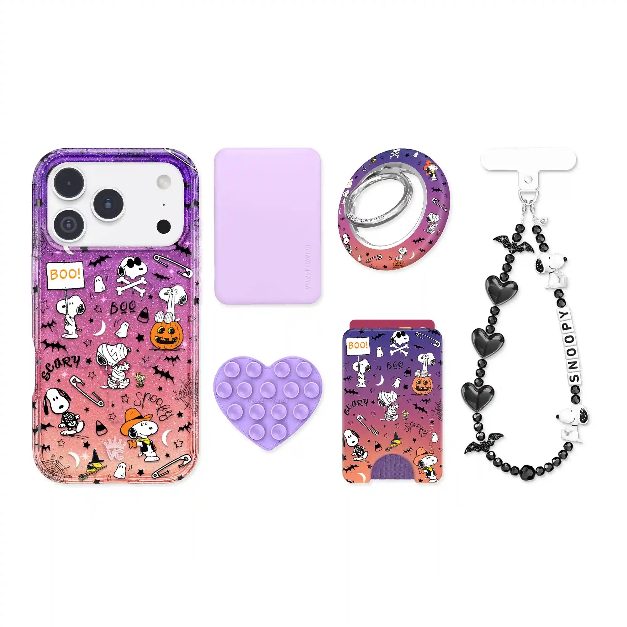 Snoopy Spooky Glitter iPhone Bundle Set