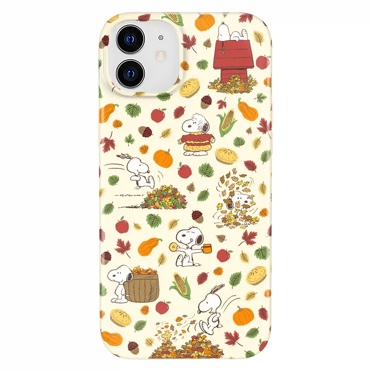 Snoopy Autumn Leaves iPhone Case