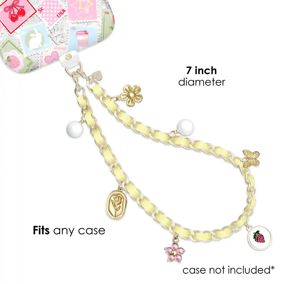 Spring Dreams Leather Chain Phone Charm