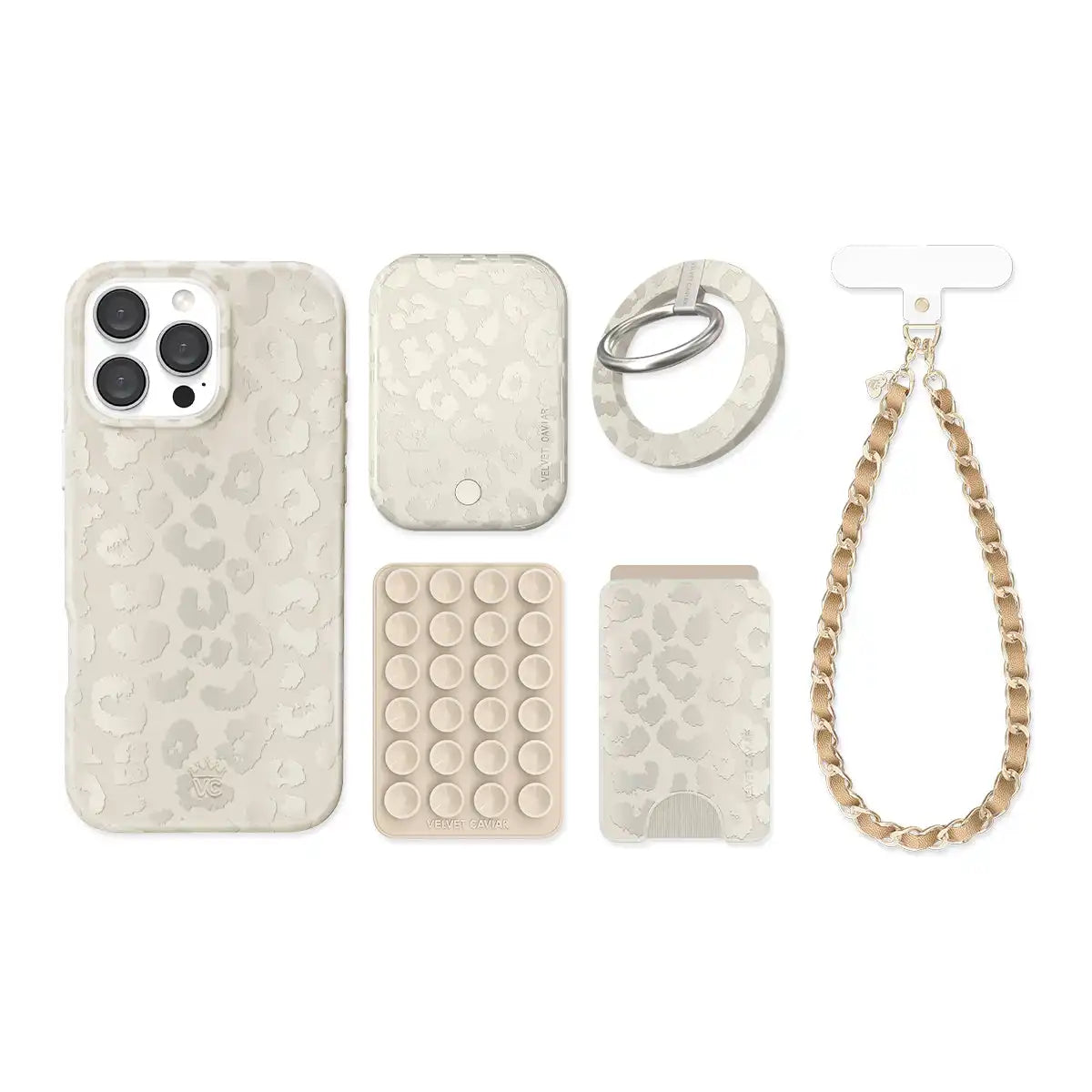 Stone Leopard iPhone Bundle Set