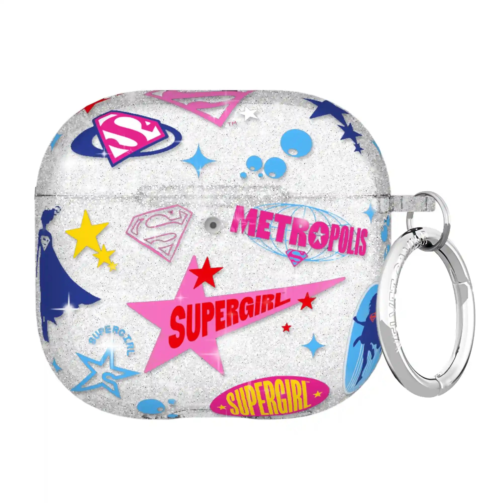 Supergirl Krypto Glitter AirPod Case