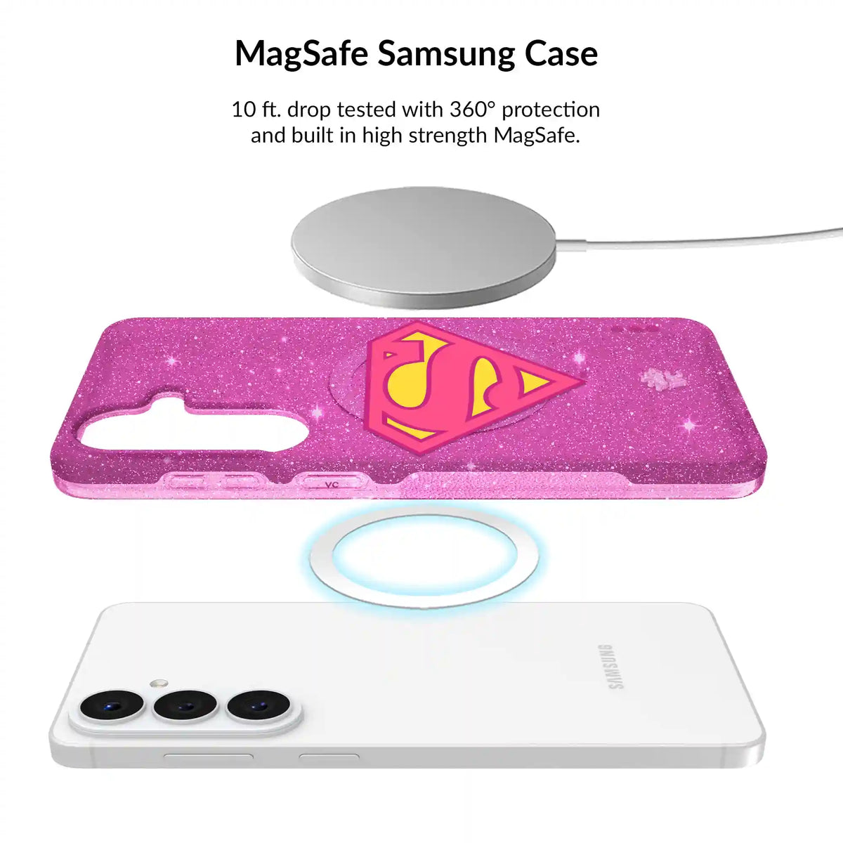 Supergirl Stardust Glitter Samsung Bundle Set