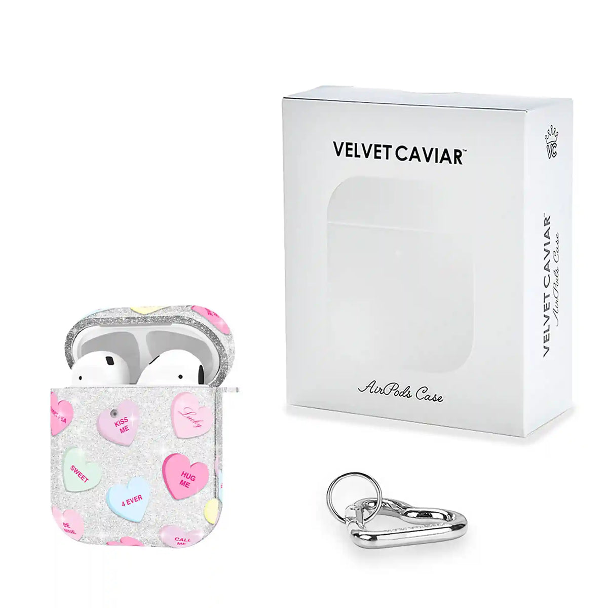Sweet Hearts Glitter AirPod Case