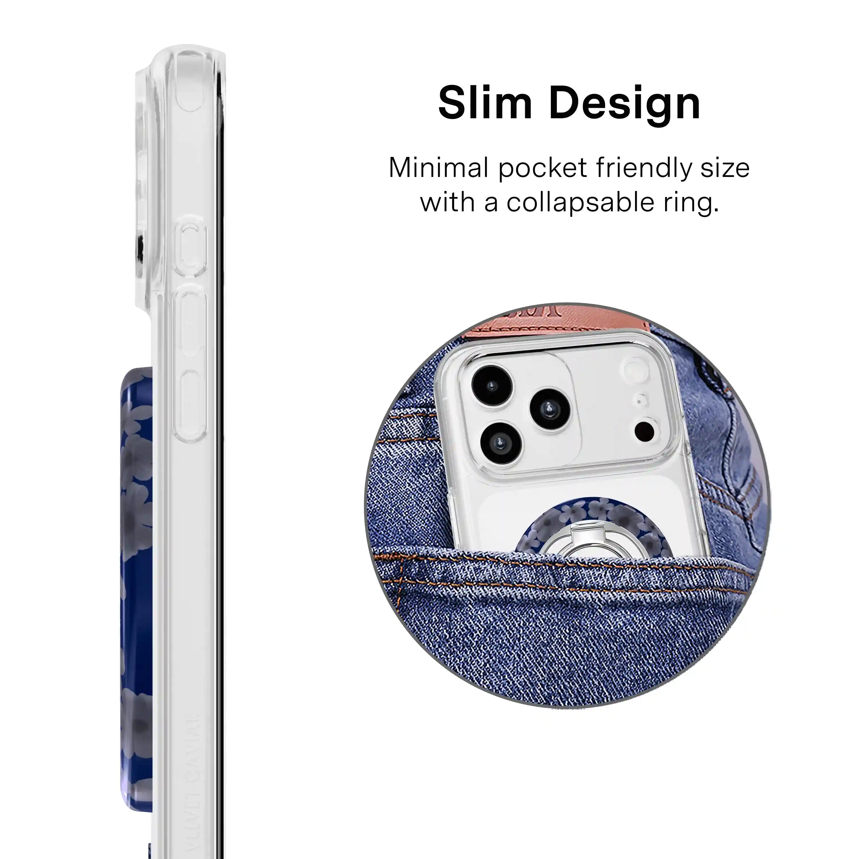 Midnight Blossom MagSafe Grip Ring