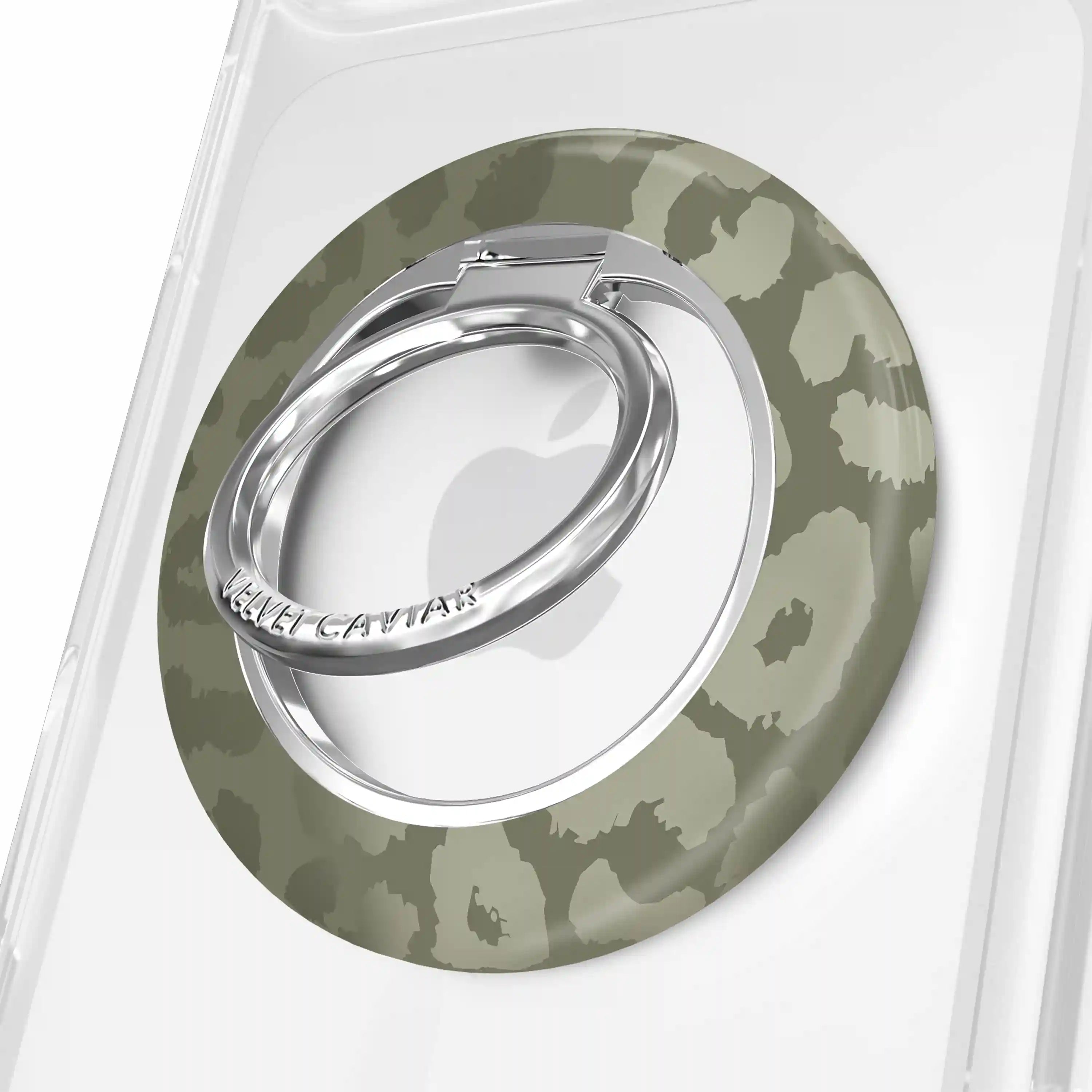 Olive Leopard MagSafe Grip Ring