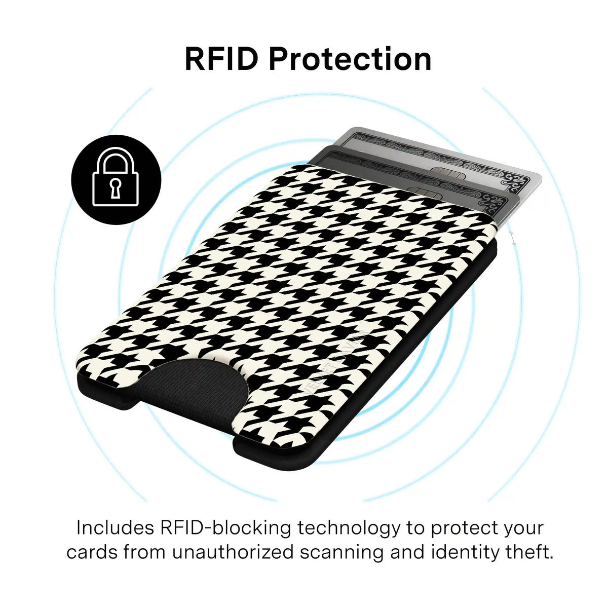 Houndstooth MagSafe Wallet