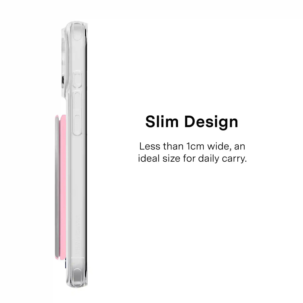 Pink Chrome Stripes MagSafe Wallet