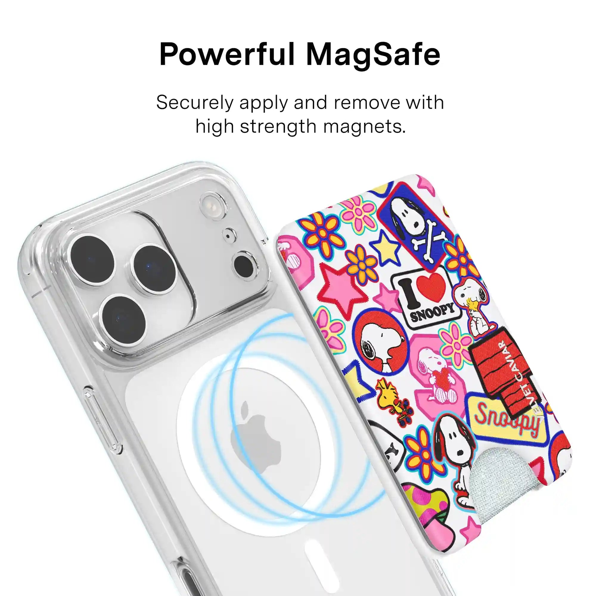 Snoopy Patchwork MagSafe Wallet