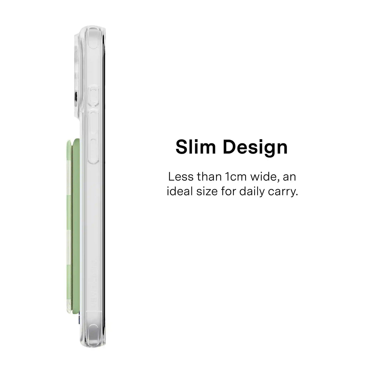 Pistachio Vibe Checkered Magsafe Wallet