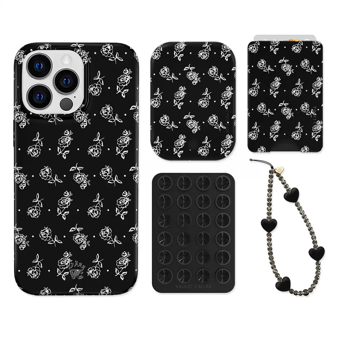 Vintage Roses iPhone Bundle Set - Wallet
