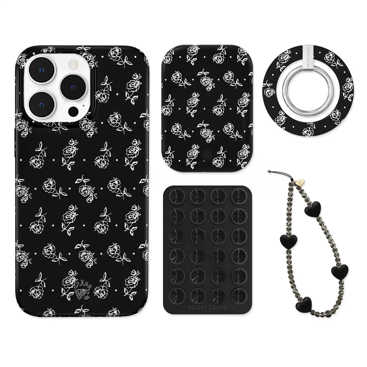 Vintage Roses iPhone Bundle Set - Grip