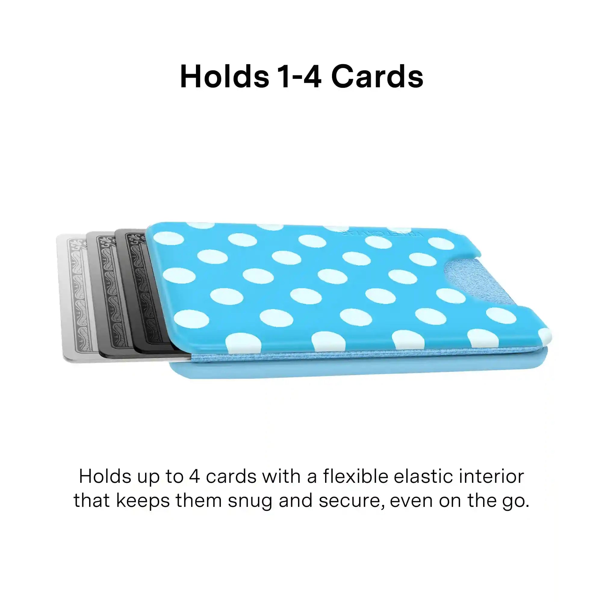 Aquamarine Polka Dot MagSafe Wallet