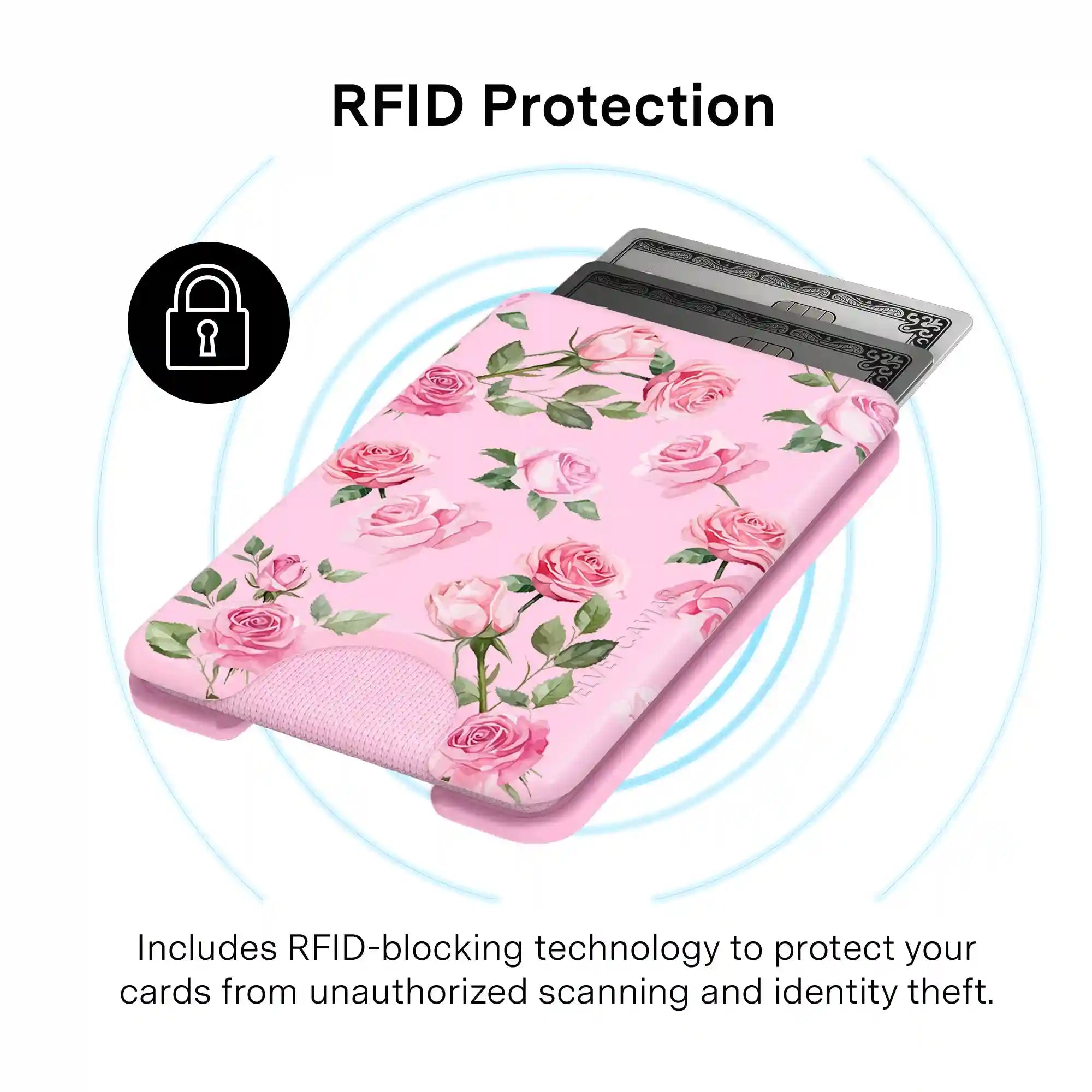 Baby Pink Roses MagSafe Wallet