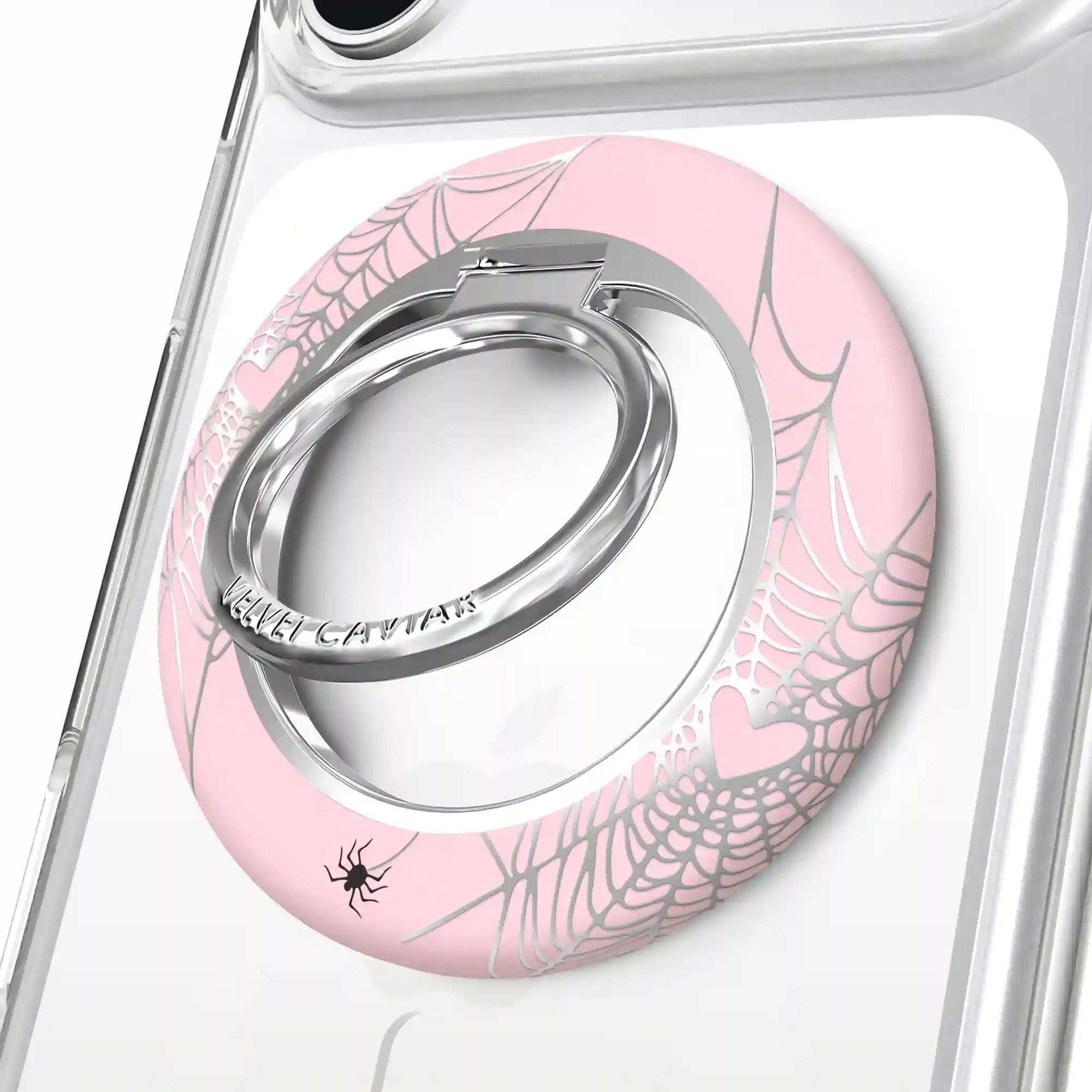 Widow’s Web Chrome MagSafe Grip Ring