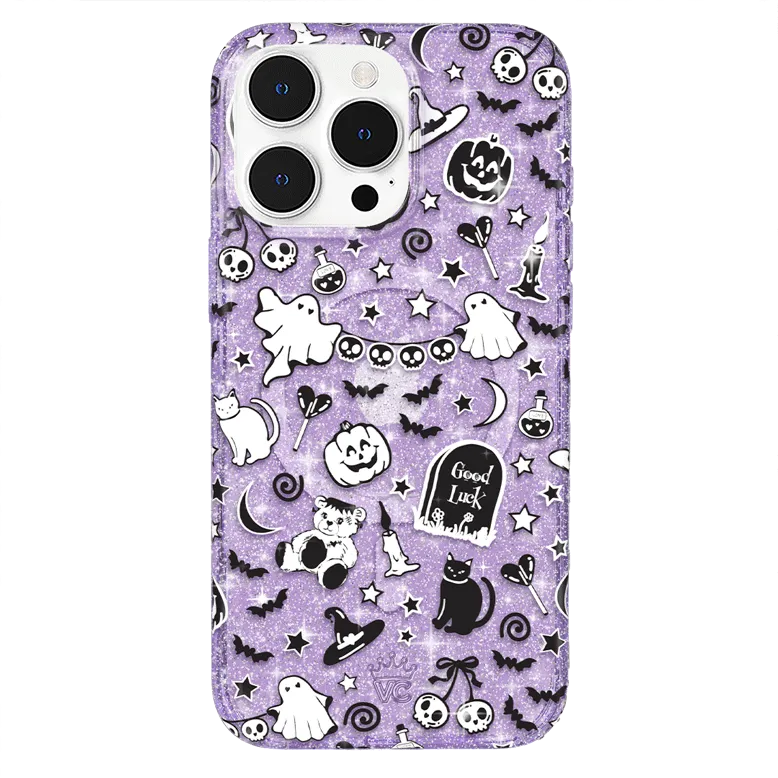 Witchy Lilac Glitter iPhone Case