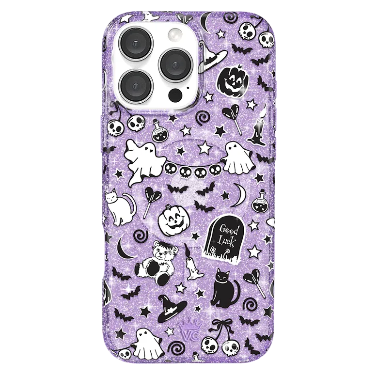 Witchy Lilac Glitter iPhone Case