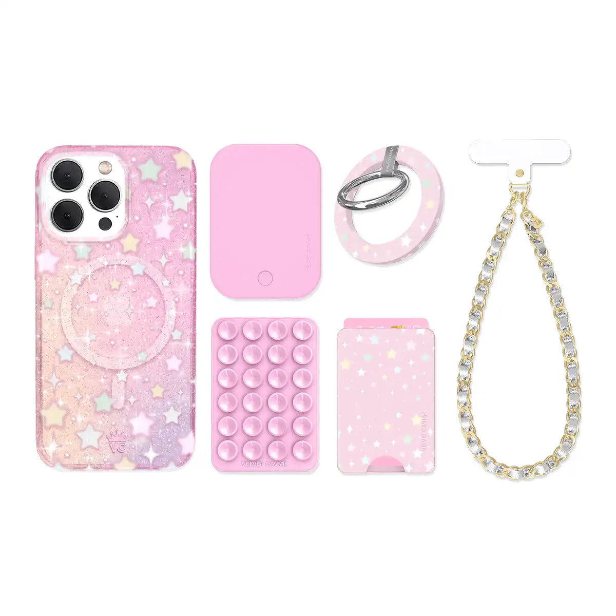 Falling Star Glitter iPhone Bundle Set