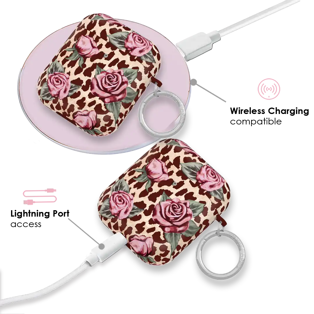 Rosy Leopard AirPod Case