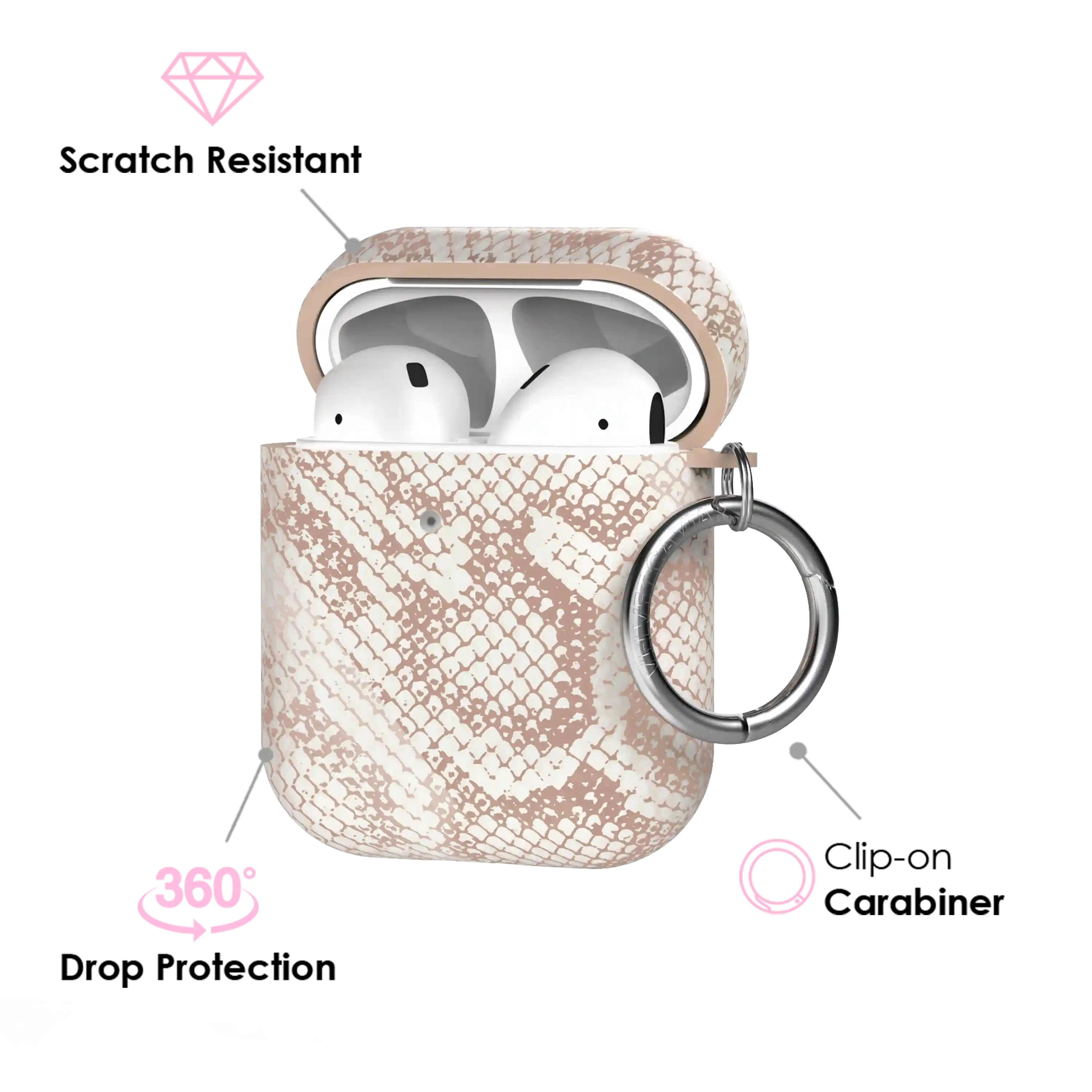 Nude Python AirPod Case