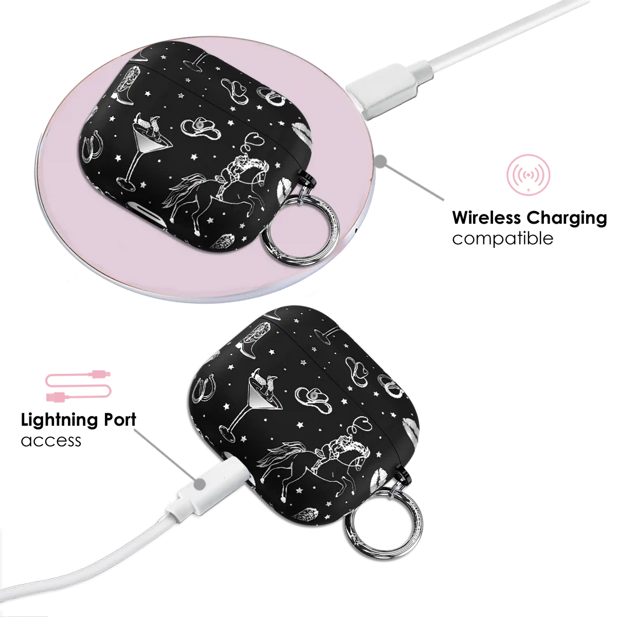 Disco Cowgirl AirPod Case