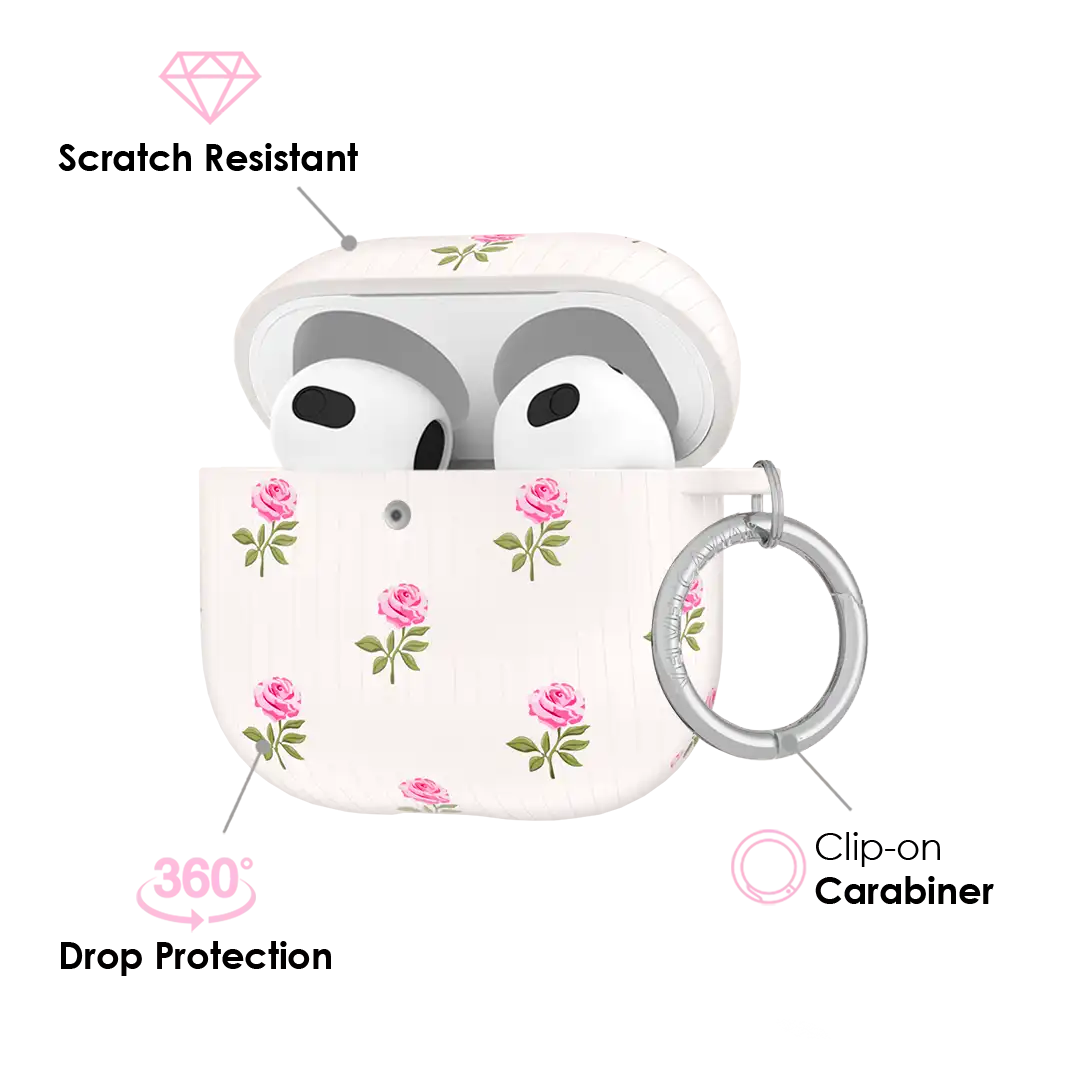 Pink Peony Floral AirPod Case