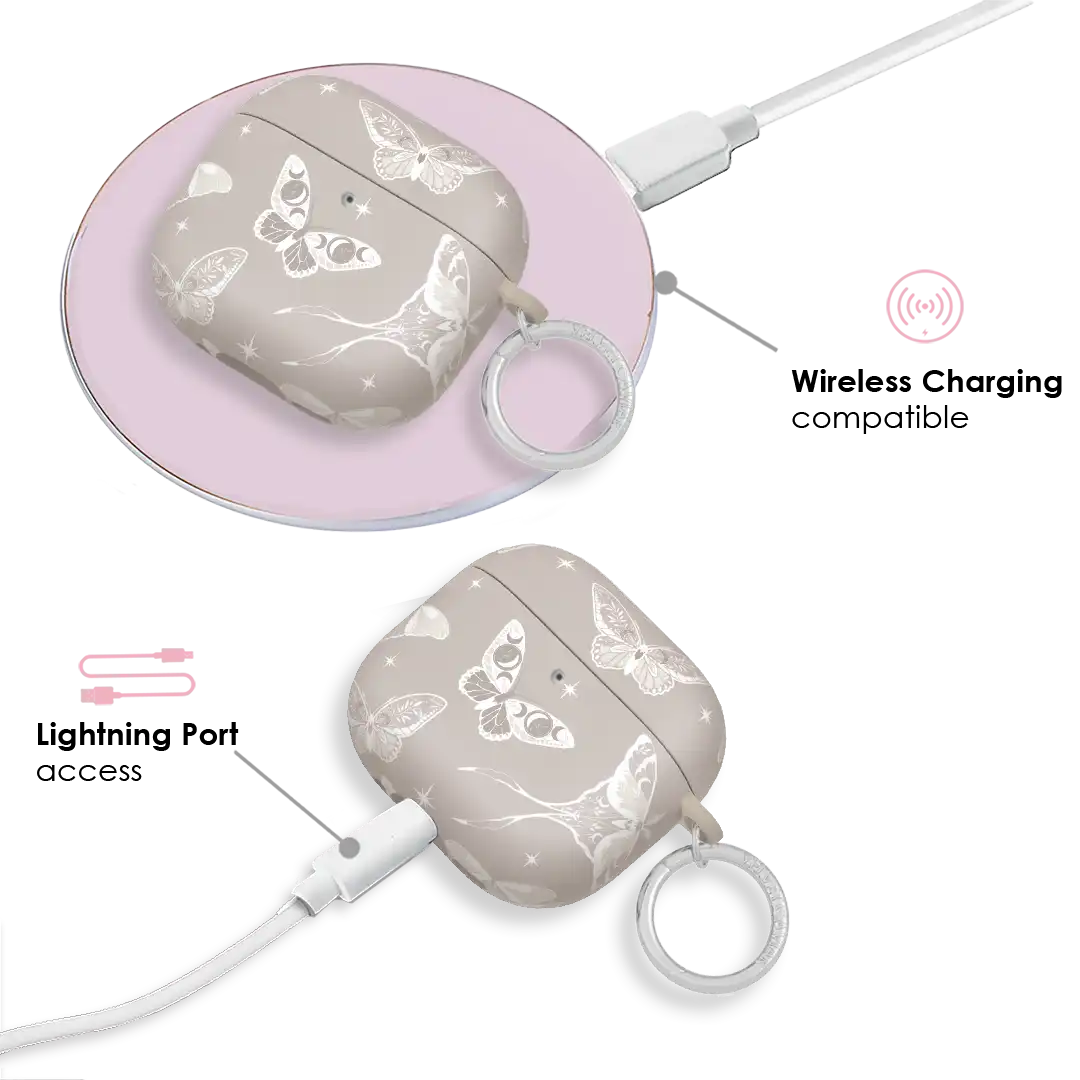 Moonlight Moths AirPods Case
