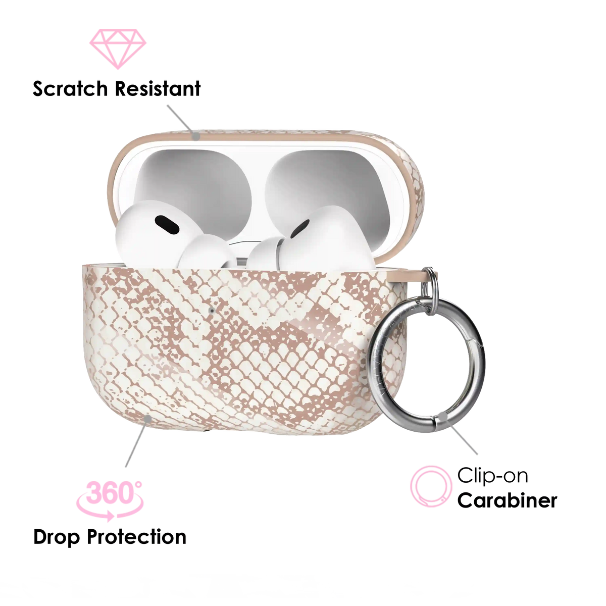 Nude Python AirPod Case