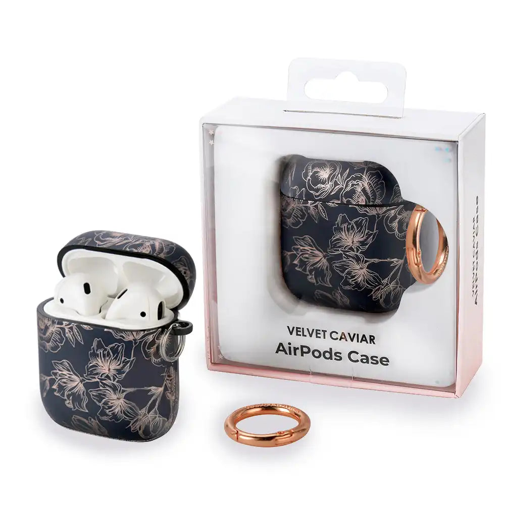 Floral Chrome Airpods Case