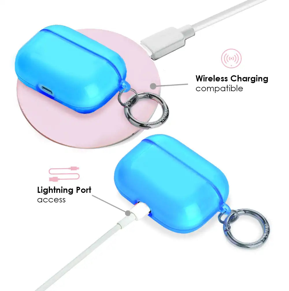 Neon Blue AirPod Case