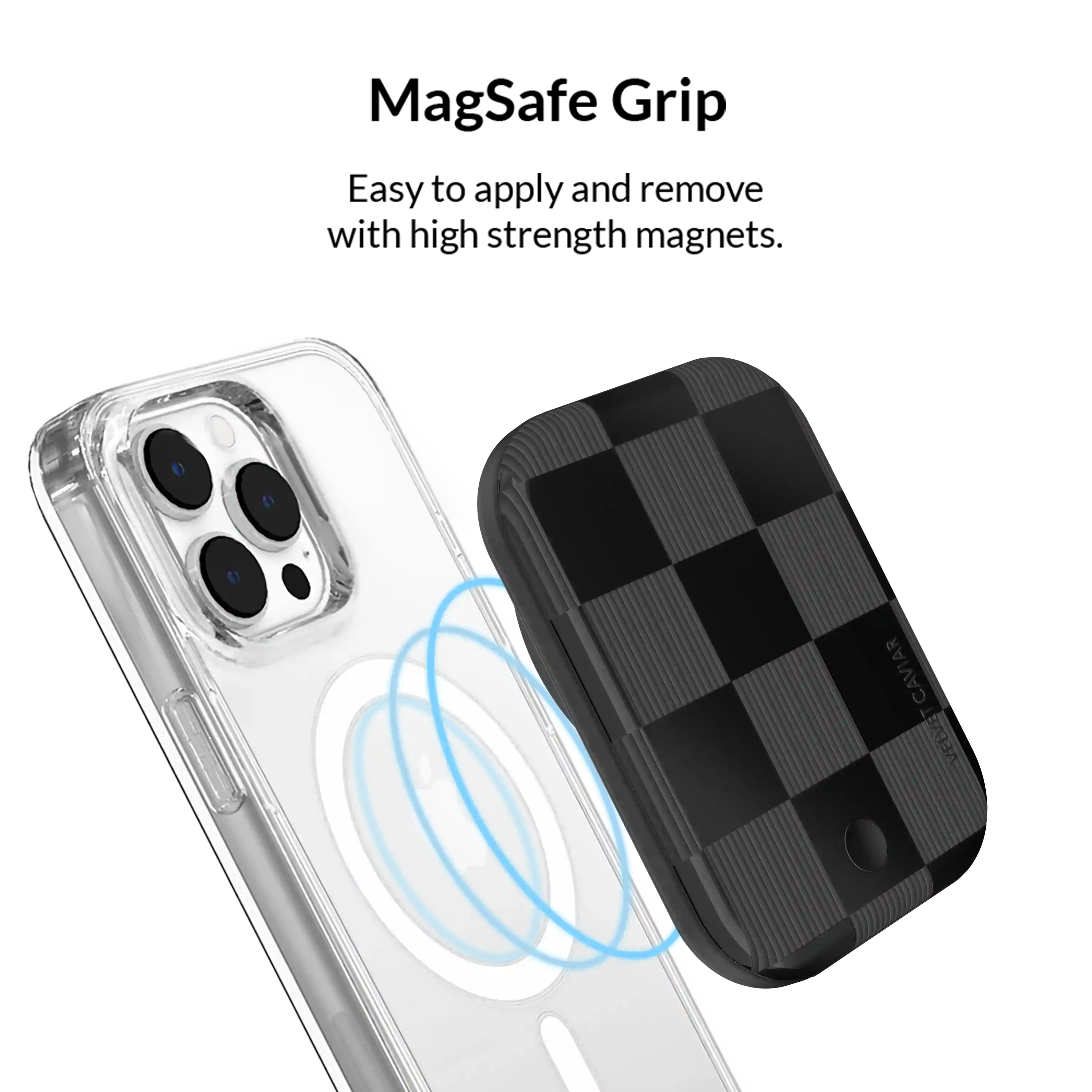 Noir Vibe Checkered Portable MagSafe Charger Power Pack