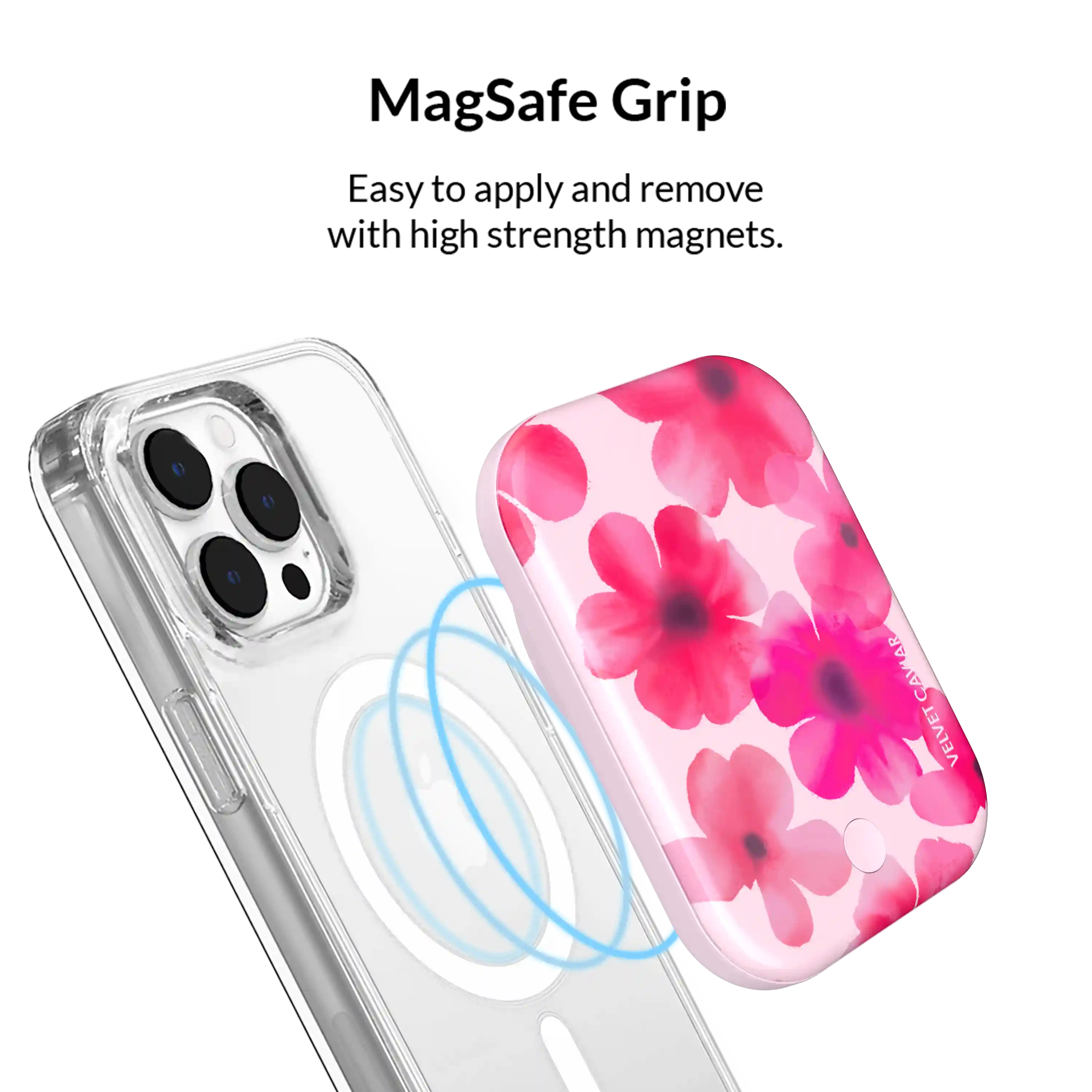 Cherry Blossom Portable MagSafe Charger Power Pack