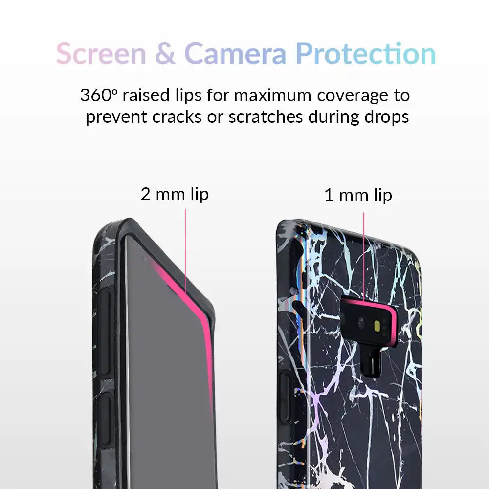 Holo Black Marble Samsung Galaxy Case