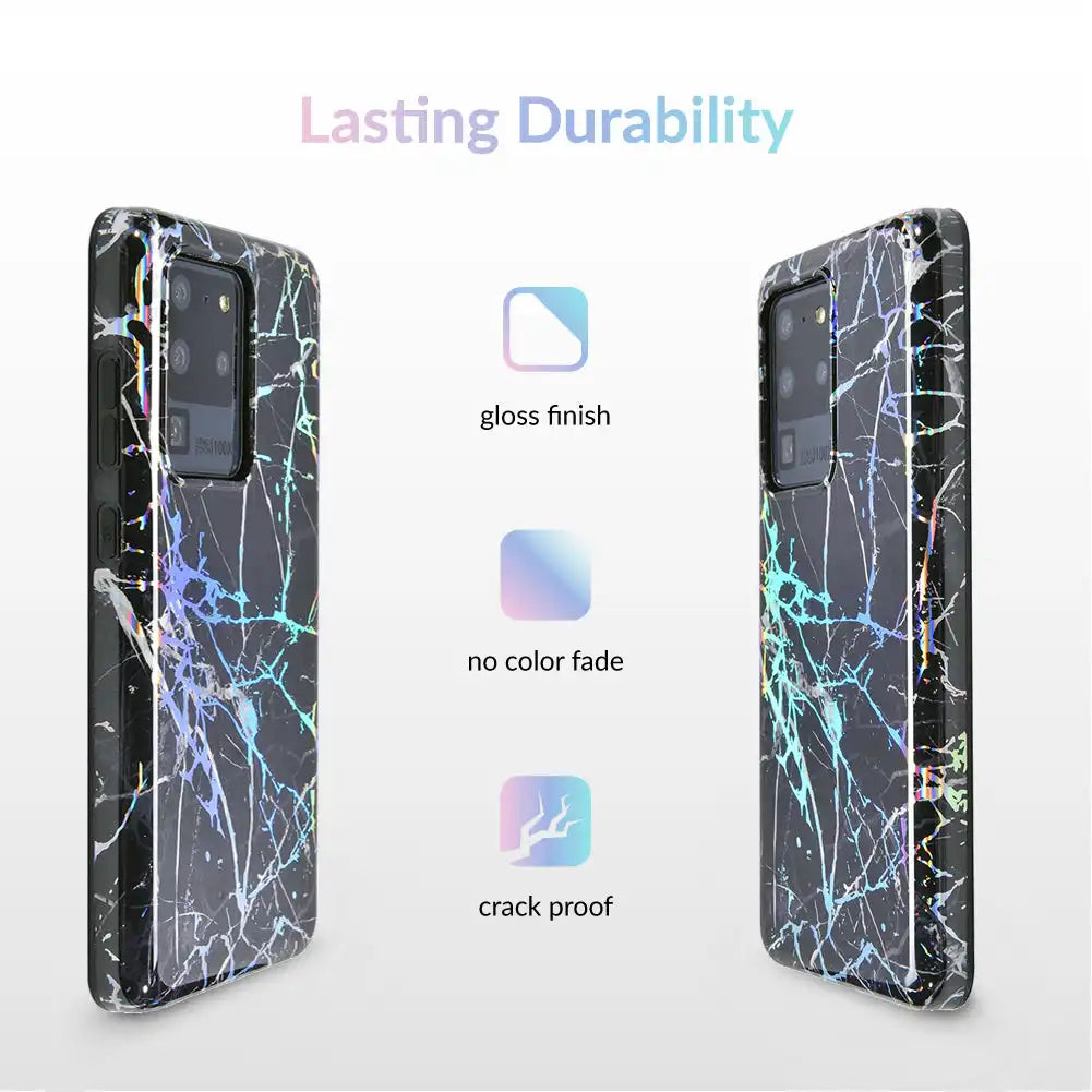 Holo Black Marble Samsung Galaxy Case