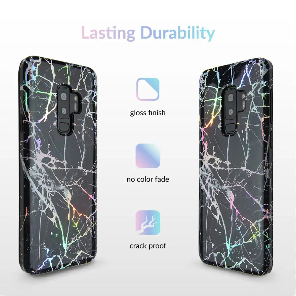 Holo Black Marble Samsung Galaxy Case