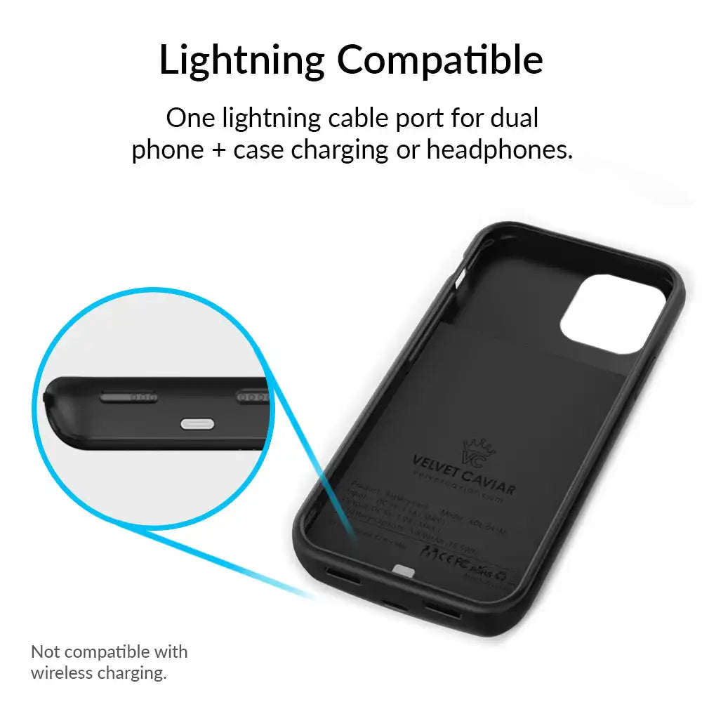 Black iPhone Charging Case