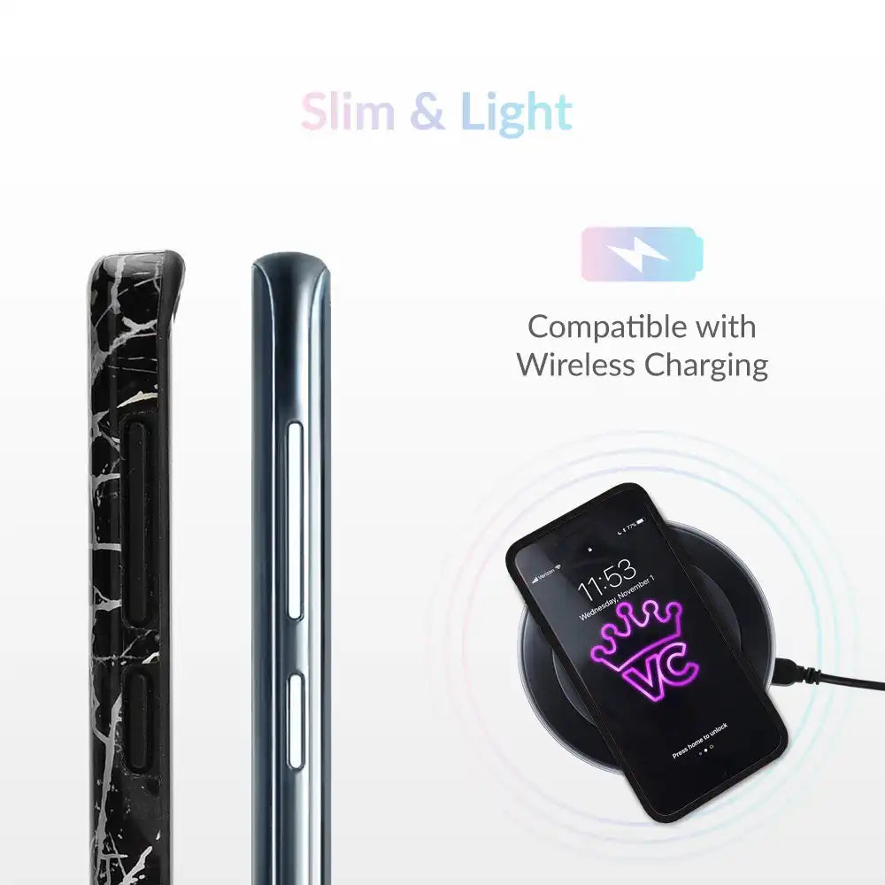 Holo Black Marble Samsung Galaxy Case