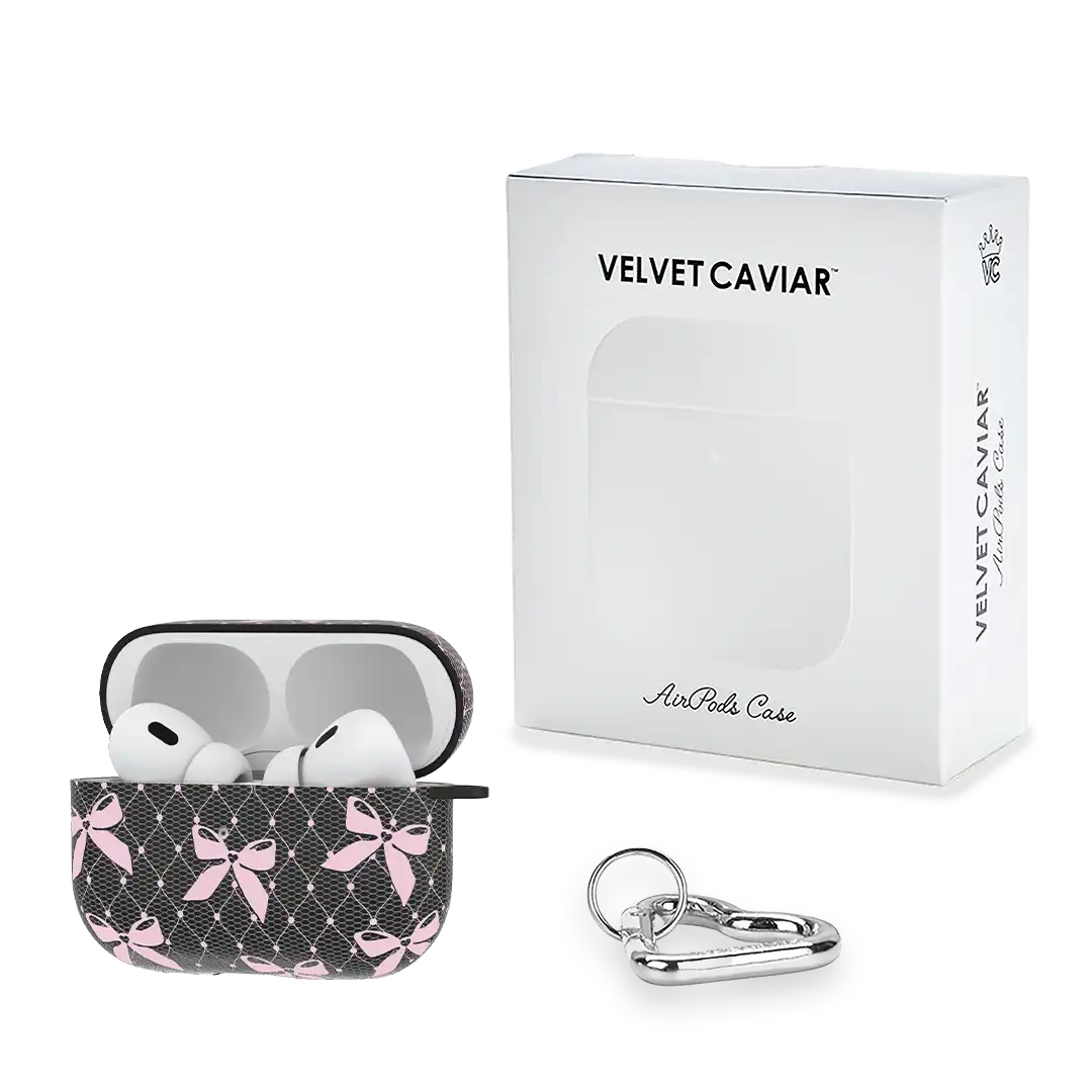 Lacy Pink Bows AirPod Case