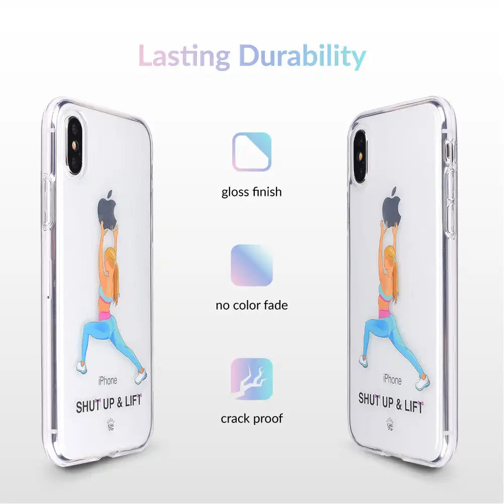 Shut Up & Lift iPhone Case Blonde Hair