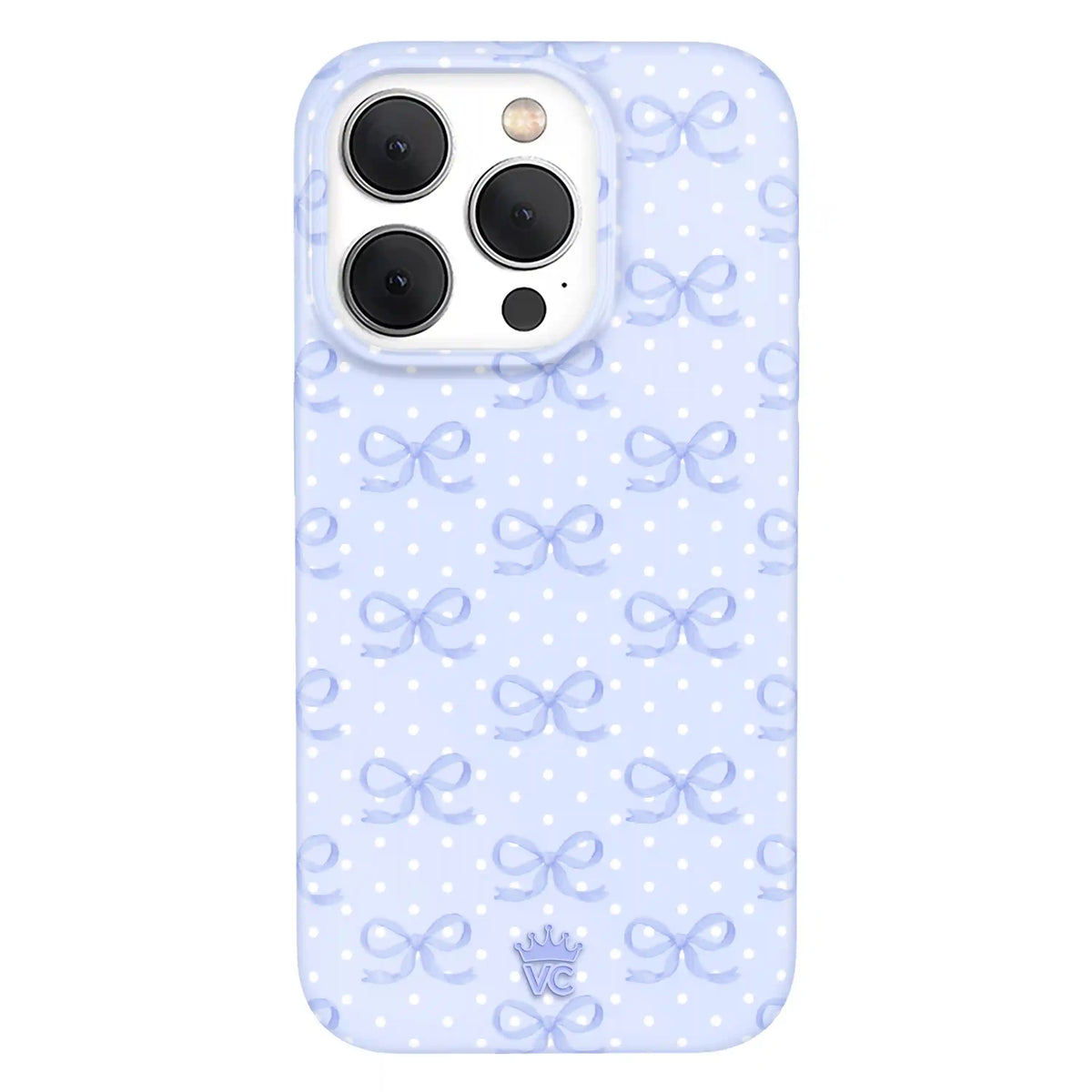 Lovely Blue Bows iPhone Case