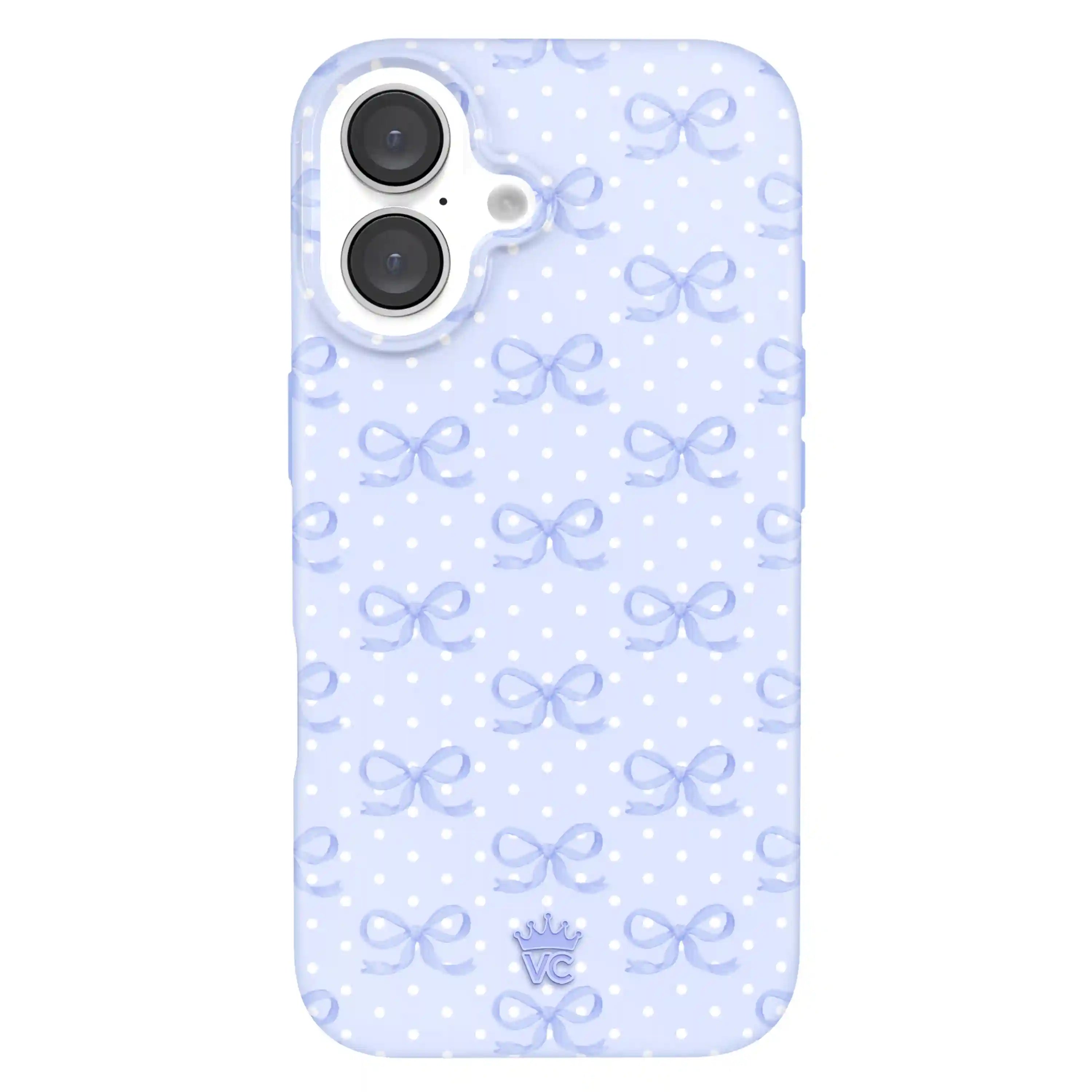 Lovely Blue Bows iPhone Case