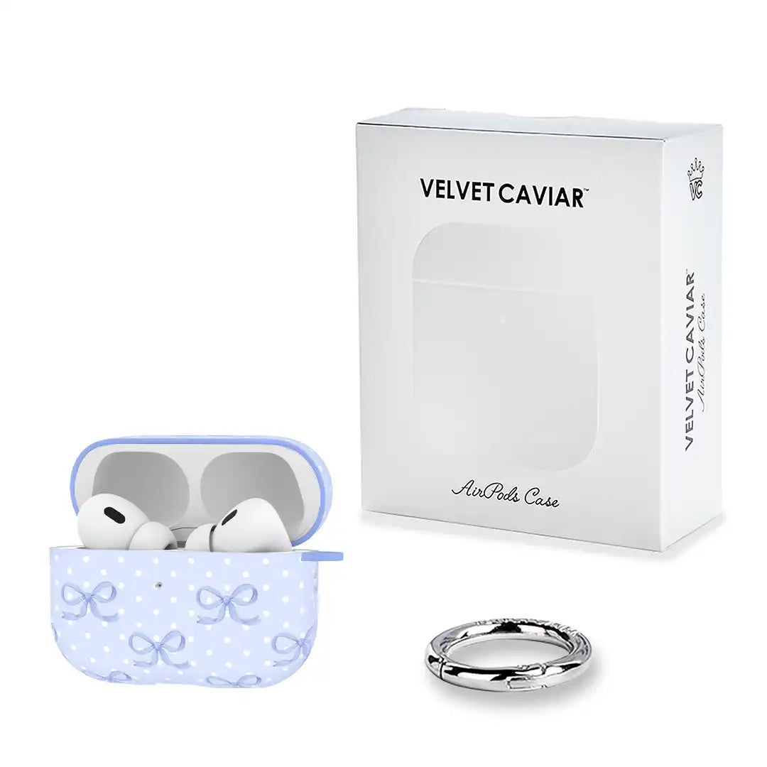 Lovely Blue Bows AirPod Case