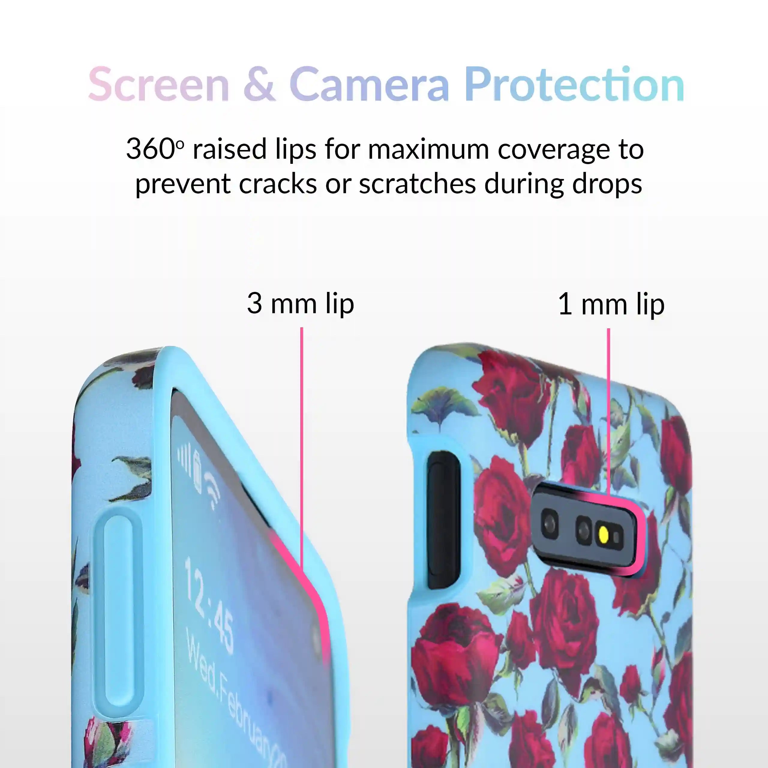 Blue Roses Floral Samsung Galaxy Case