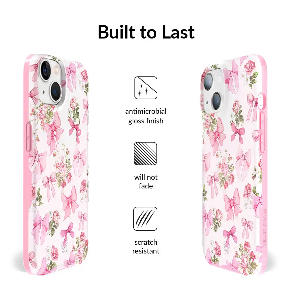 Posie Pink Bow iPhone Case