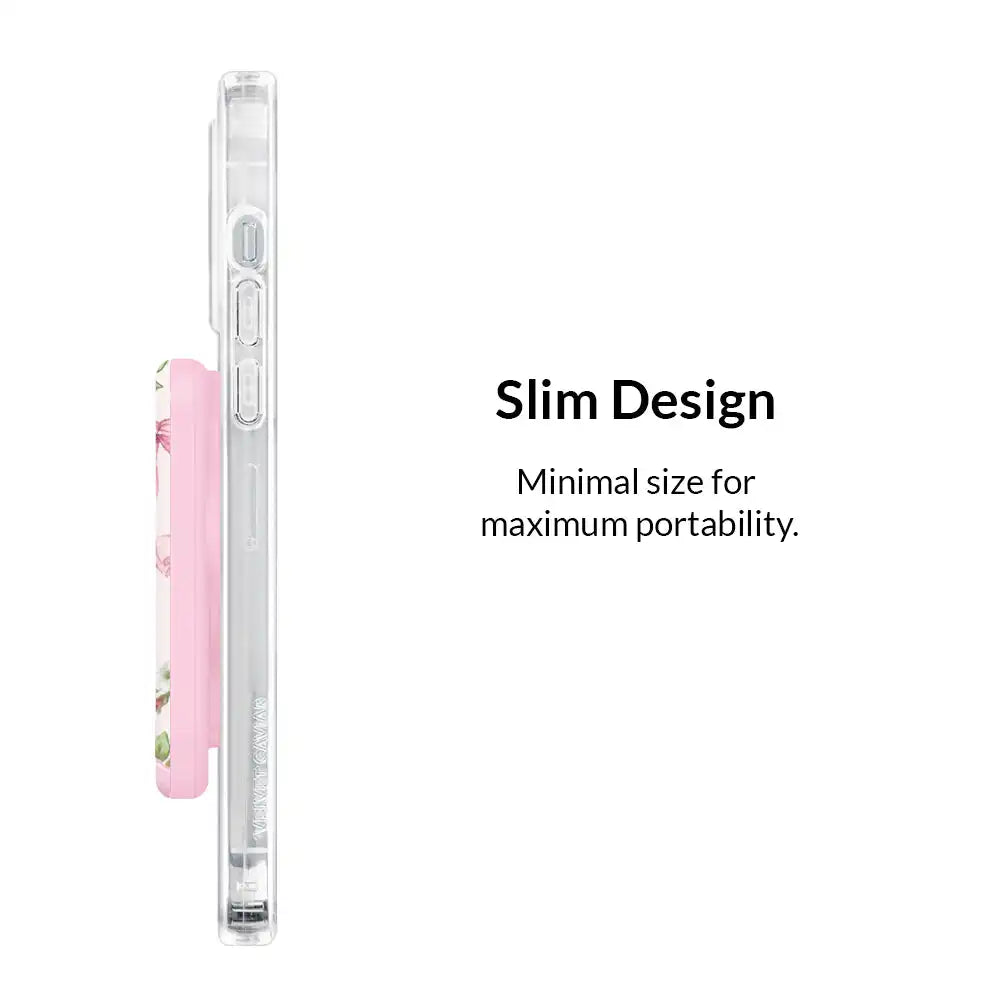Posie Pink Bow Portable MagSafe Charger Power Pack