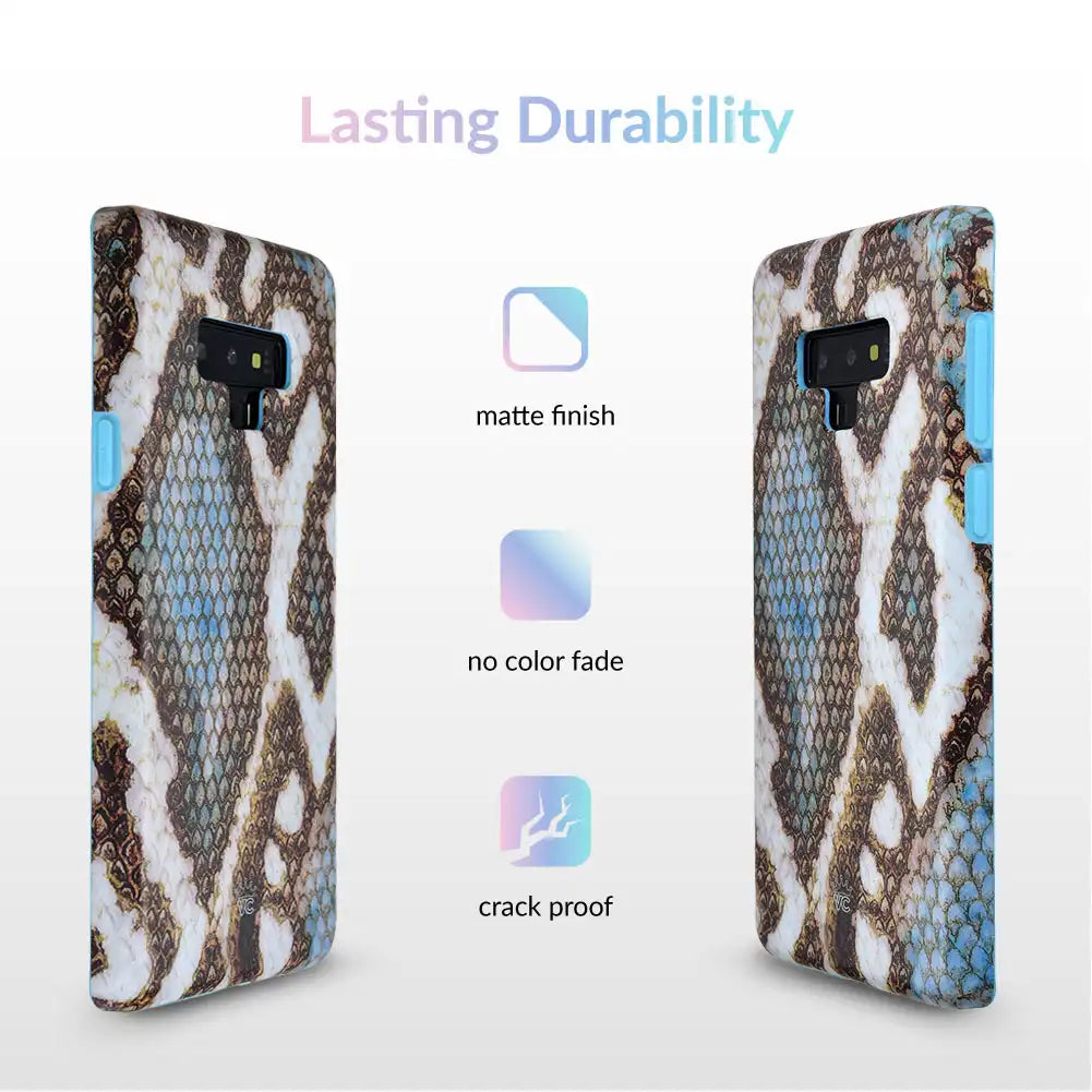 Blue Snakeskin Samsung Galaxy Case